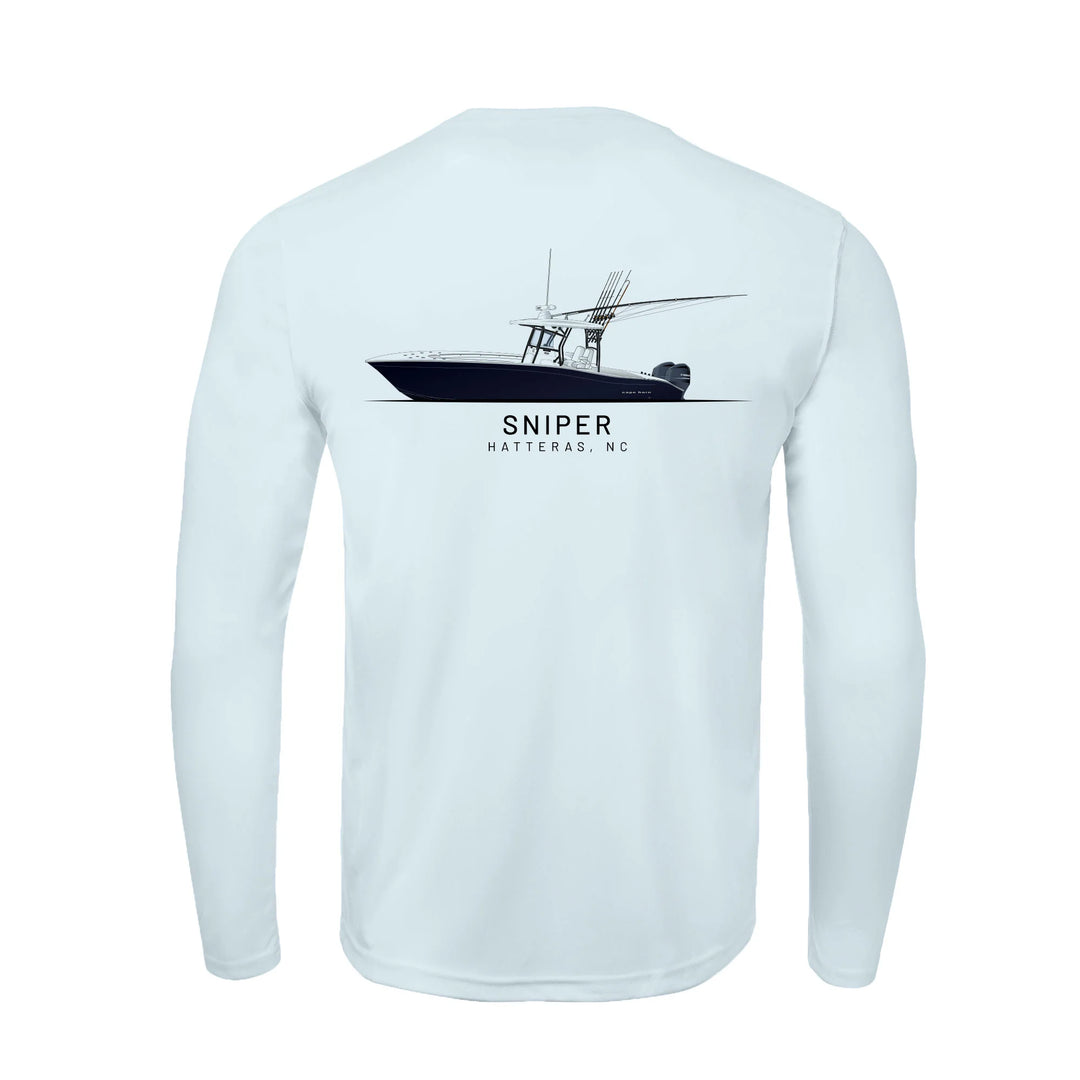 Custom Boat Drawing | Mens Recycled Solar Performance - Wild Cause