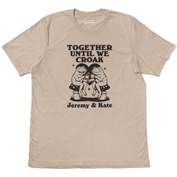 TESTING Frog Pals Coffee Cheers Humor Adult Cotton Tee T-Shirt