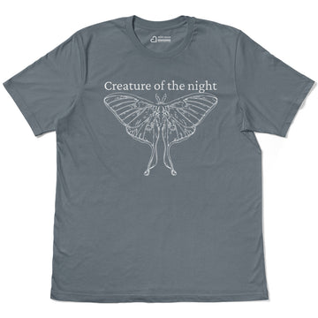 Creature Of Night Open Winged Moth Adult Cotton Tee T-Shirt