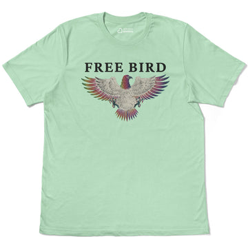 Free Bird Flying Eagle Open Wings Adult Cotton Tee T-Shirt