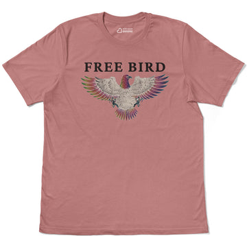 Free Bird Flying Eagle Open Wings Adult Cotton Tee T-Shirt