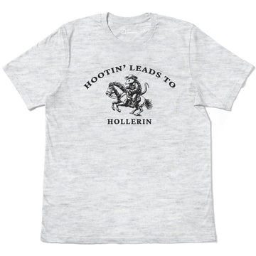 Hootin Leads To Hollerin Riding Possum Adult Cotton Tee T-Shirt