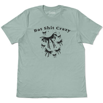 Bat Shit Crazy Spooky Butterflies Vibe Adult Cotton Tee T-Shirt