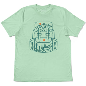 Backpacker Nature Adventure Adult Cotton Tee T-Shirt