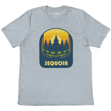 Sequoia Trees Forest Adventure Adult Cotton Tee T-Shirt