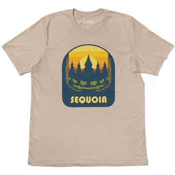 Sequoia Trees Forest Adventure Adult Cotton Tee T-Shirt