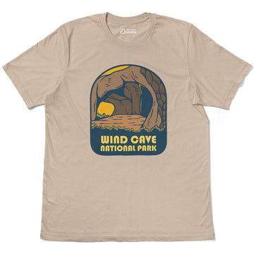 Wind Cave National Park  Adult Cotton Tee T-Shirt