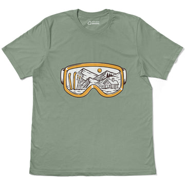 Skiing Goggles Snow Adventure Escape Adult Cotton Tee T-Shirt