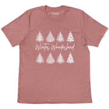 Winter Wonderland Outdoor Snow Adventures Adult Cotton Tee T-Shirt
