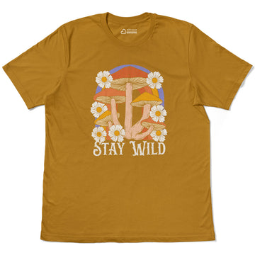 Stay Wild Outdoor Adventures Nature Adult Cotton Tee T-Shirt