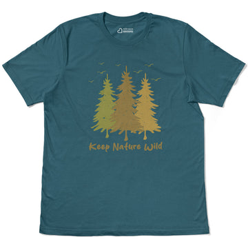 Keep Nature Wild Outdoor Life Adult Cotton Tee T-Shirt